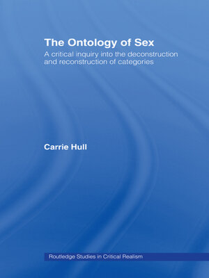 cover image of Ontology of Sex